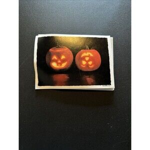 4 Vintage Halloween Jack O Lantern Post Cards